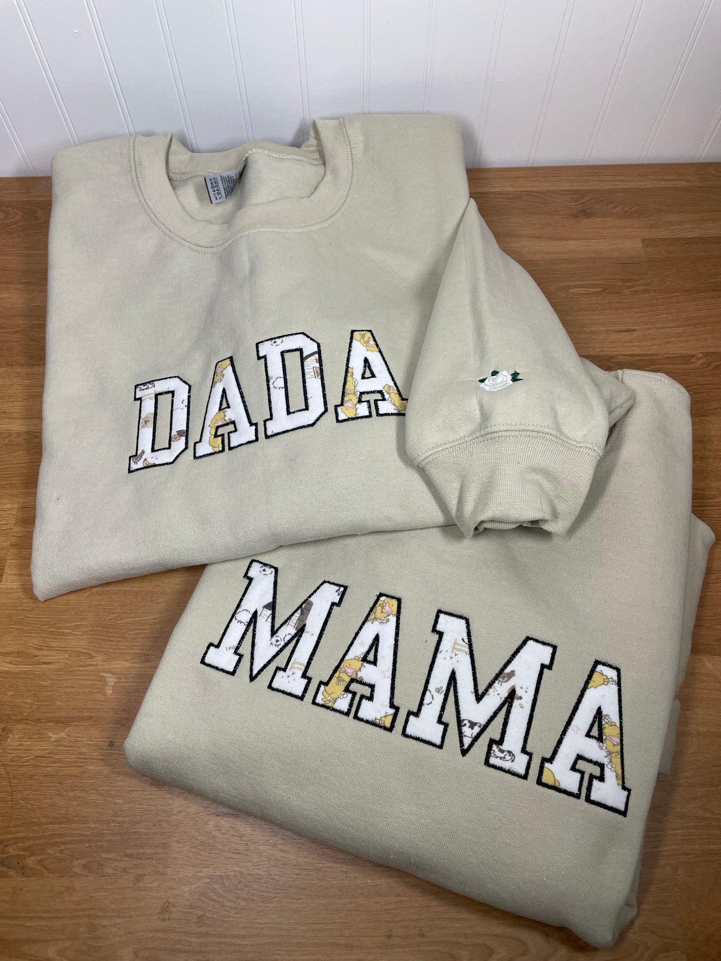Custom Keepsake Appliqué Embroidered Sweater
