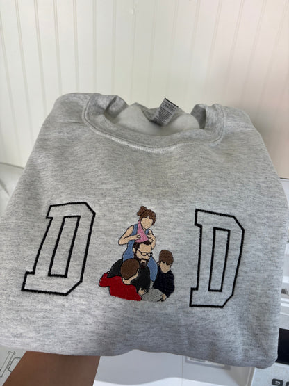 Custom Portrait Mom/Dad Sweater